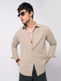 VASTRADO Classic Textured Seersucker Cutaway Collar Slim Fit Shirt