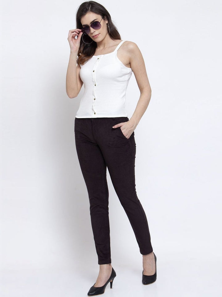 Seluar Slim Fit Wanita KLOTTHE Mid-Rise
