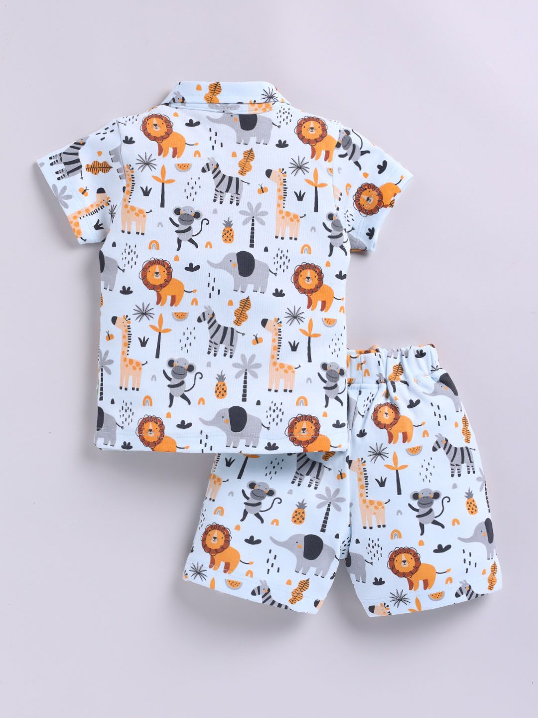Moms Love Infant Boys Graphic Printed Pure Cotton Clothing Set