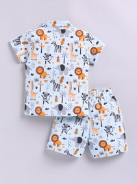 Moms Love Infant Boys Graphic Printed Pure Cotton Clothing Set