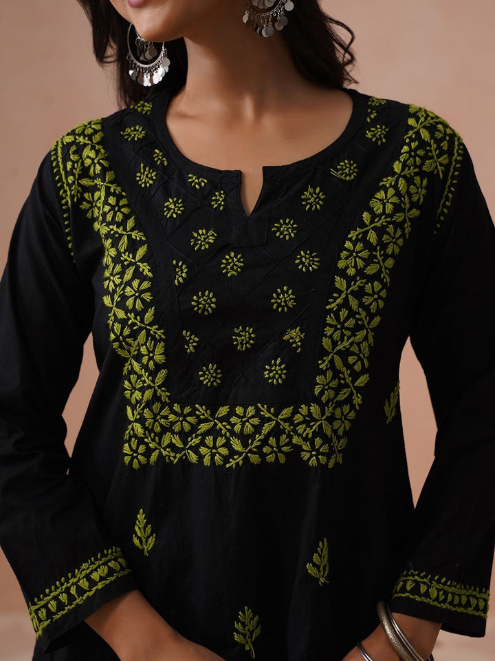 House of Chikankari Women Ethnic Motifs Embroidered Thread Work Kurta