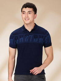 Being Human Men Typography Printed Polo Collar Cotton Slim Fit T-shirt