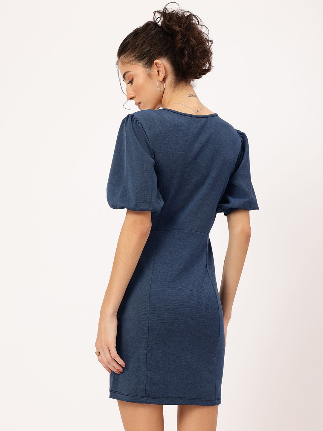 DressBerry Cheer & Choker Twill Bodycon Mini Dress