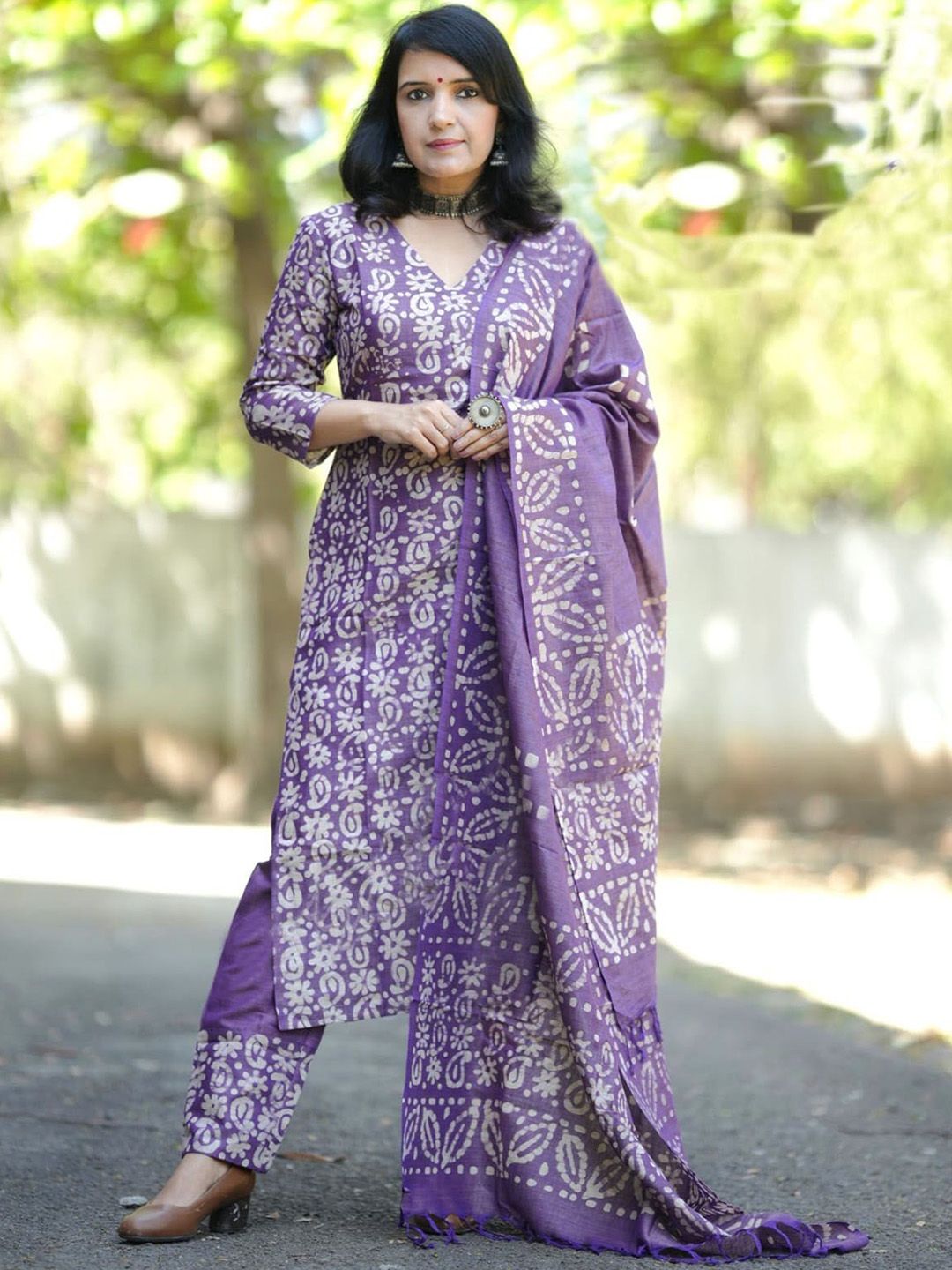 KALINI Women Floral Printed Kurta with Trousers & Dupatta