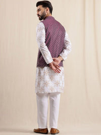 Anouk Men Striped Printed Kurta with Pyjamas