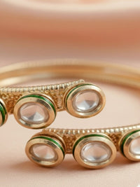 PANASH Wanita Loyang Bersalut Emas Gelang Gaya Bangle
