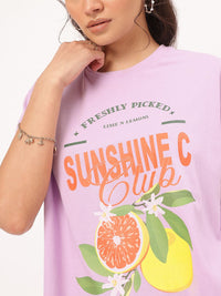 DressBerry Sweet & Sour Couture Printed Relaxed Fit T-shirt