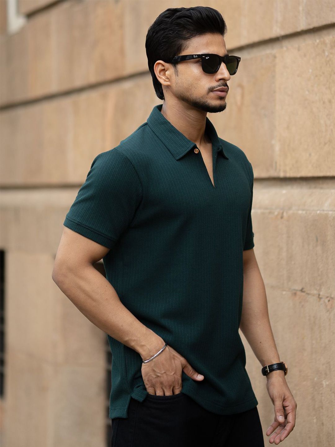 Powerlook Men Polo Collar T-shirt