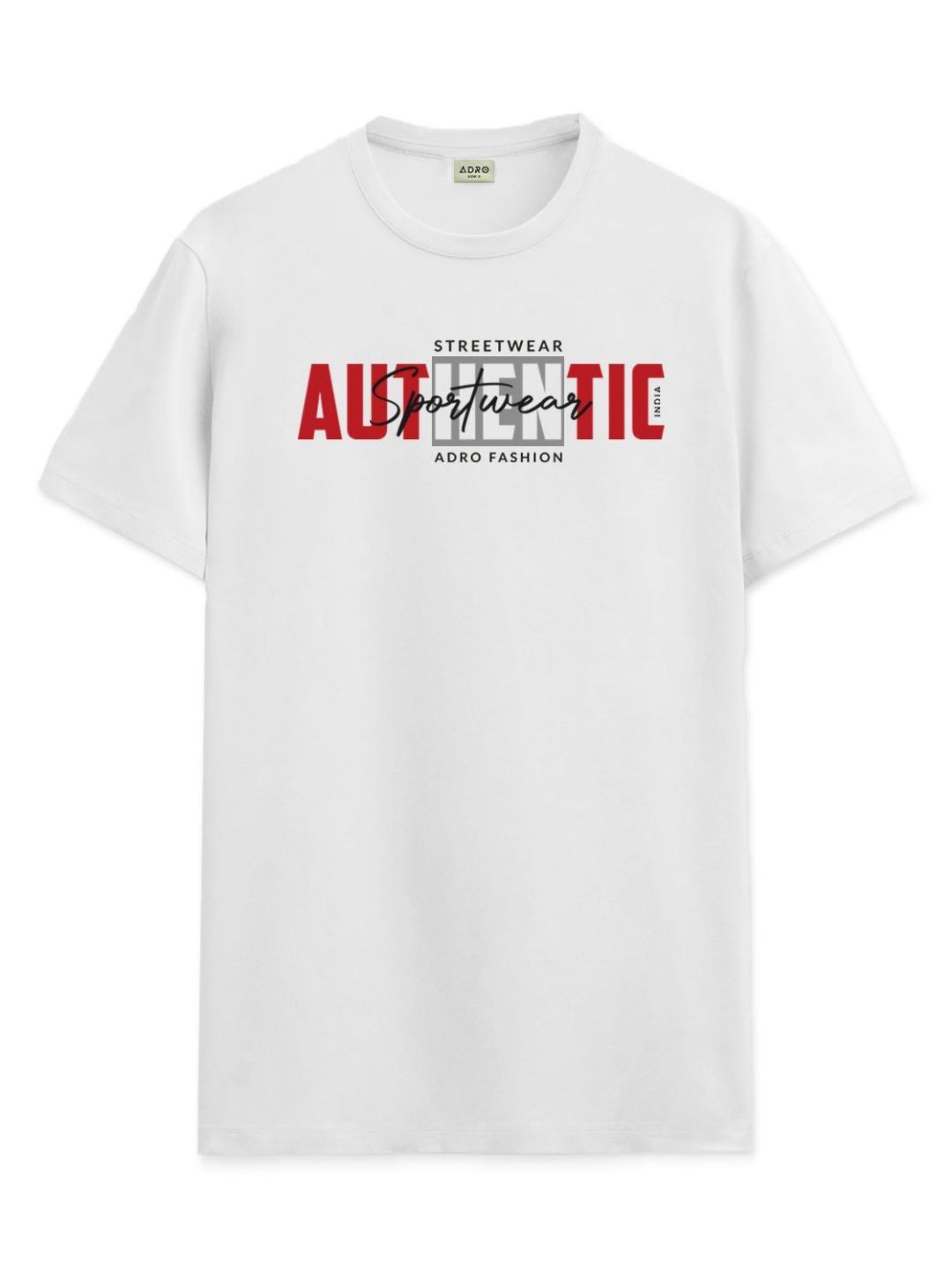 ADRO Men Graphic Printed Round Neck Cotton T-shirt