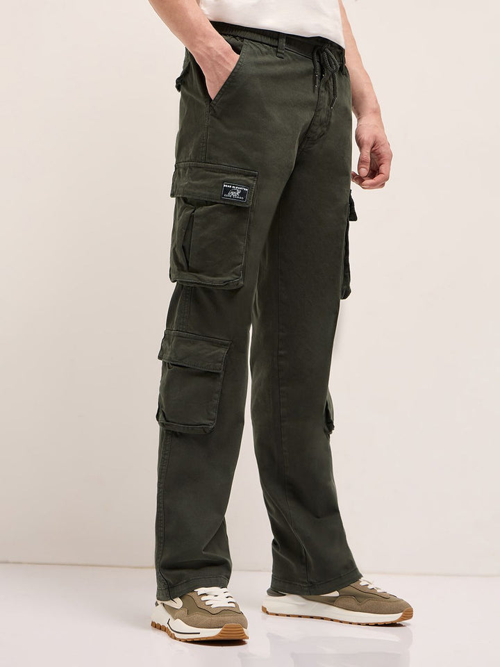 THE BEAR HOUSE Men Cotton Regular Fit Cargos