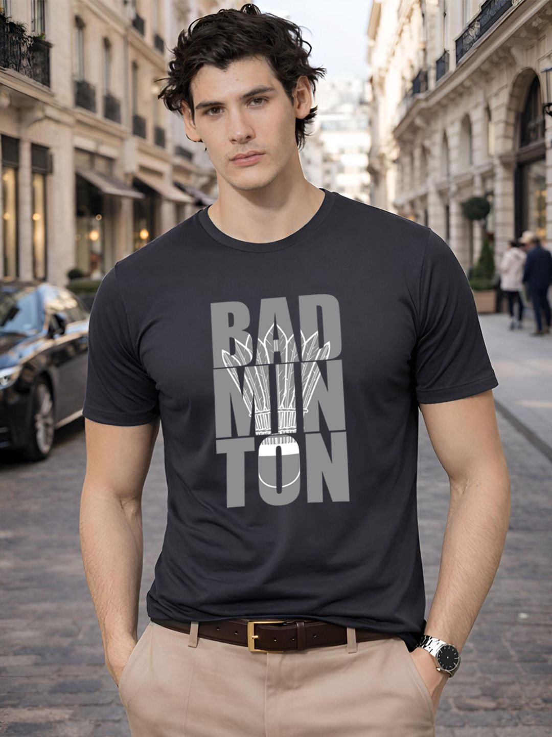ADRO Men Sports Printed T-shirt