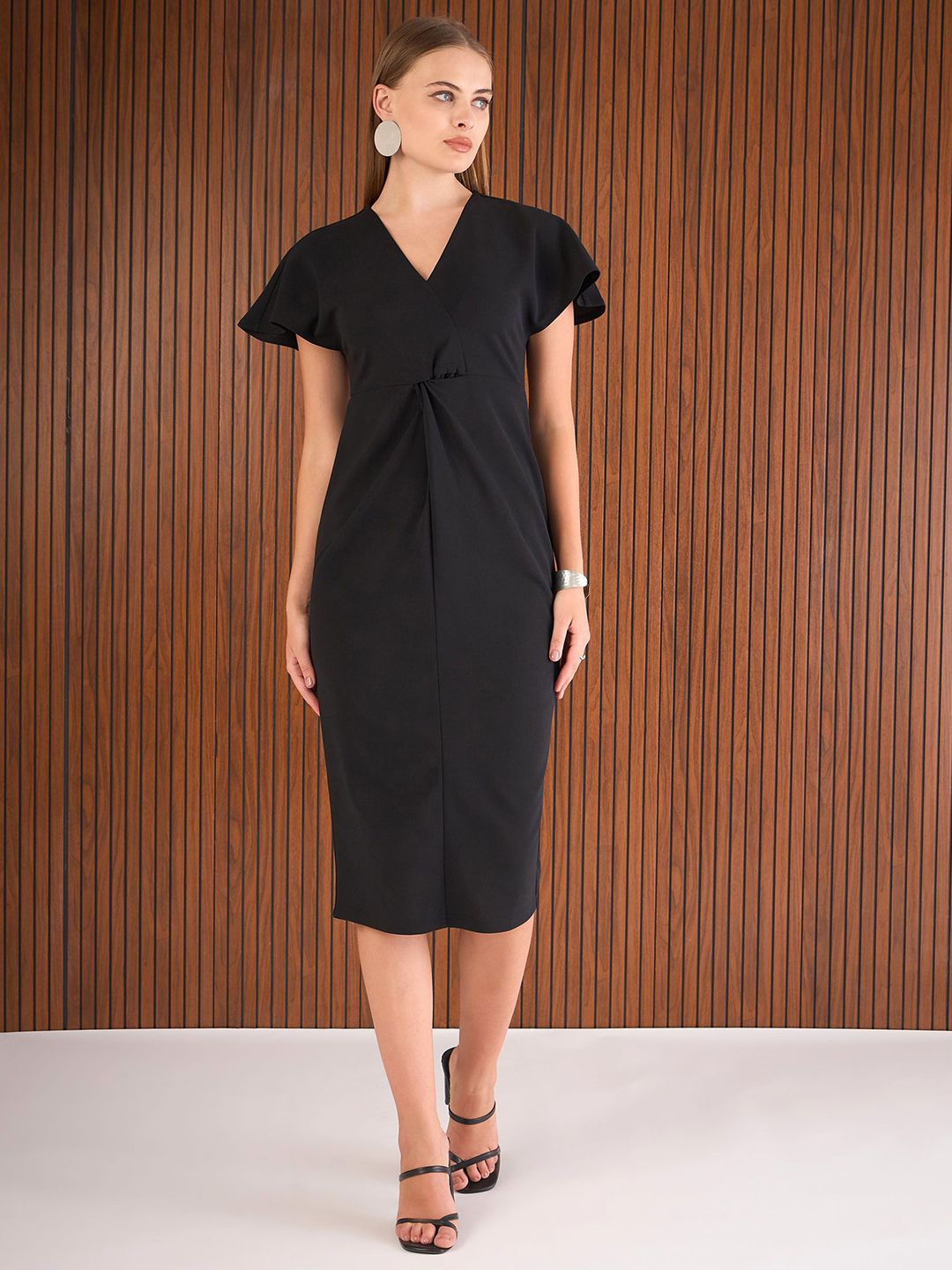 SASSAFRAS Women Sheath Midi Dress