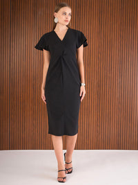 SASSAFRAS Women Sheath Midi Dress