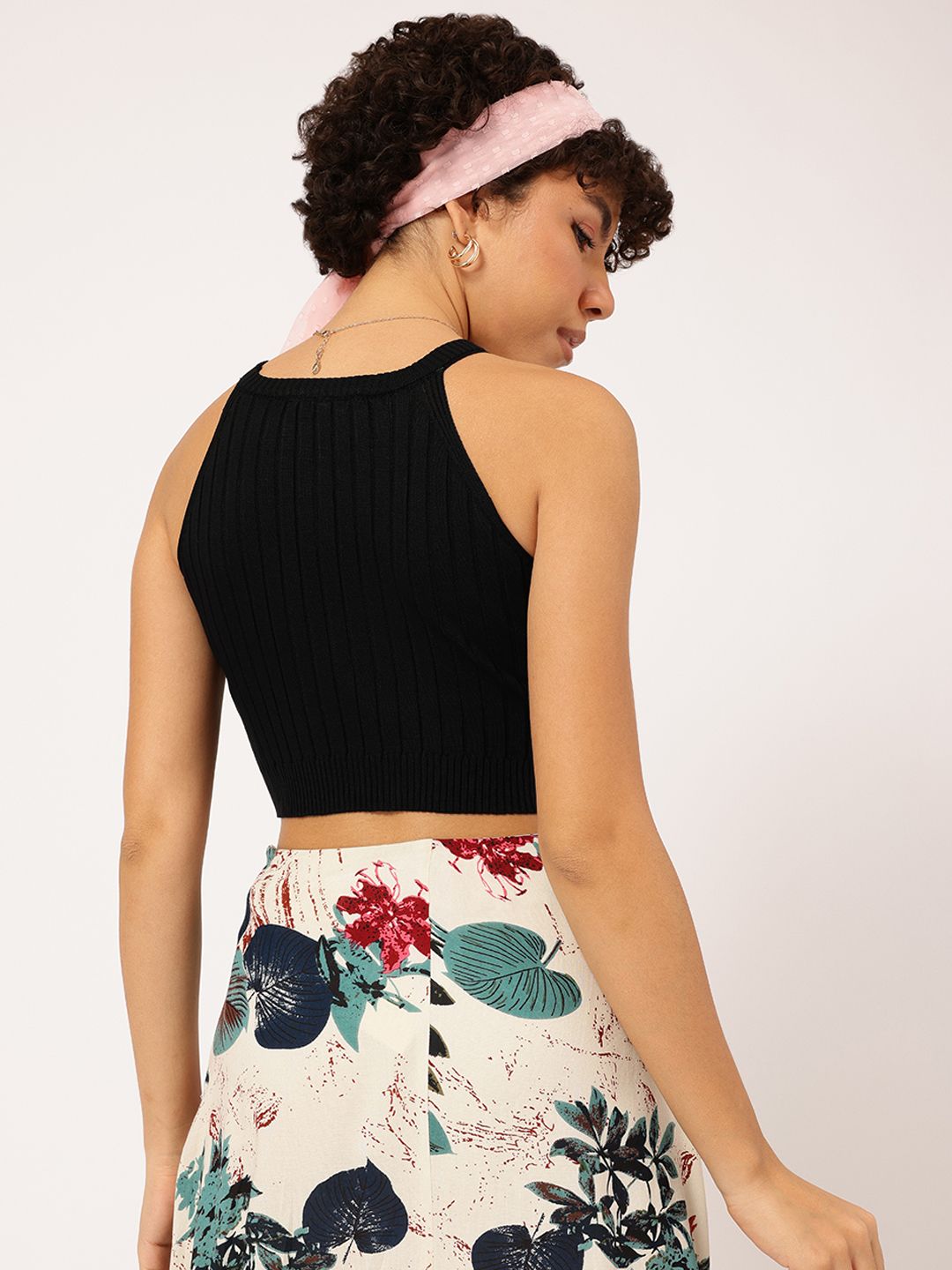 DressBerry Simply Energetic Ribbed Crop Top