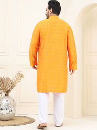 SOJANYA PLUS Plus Size Straight Kurta with Pyjamas