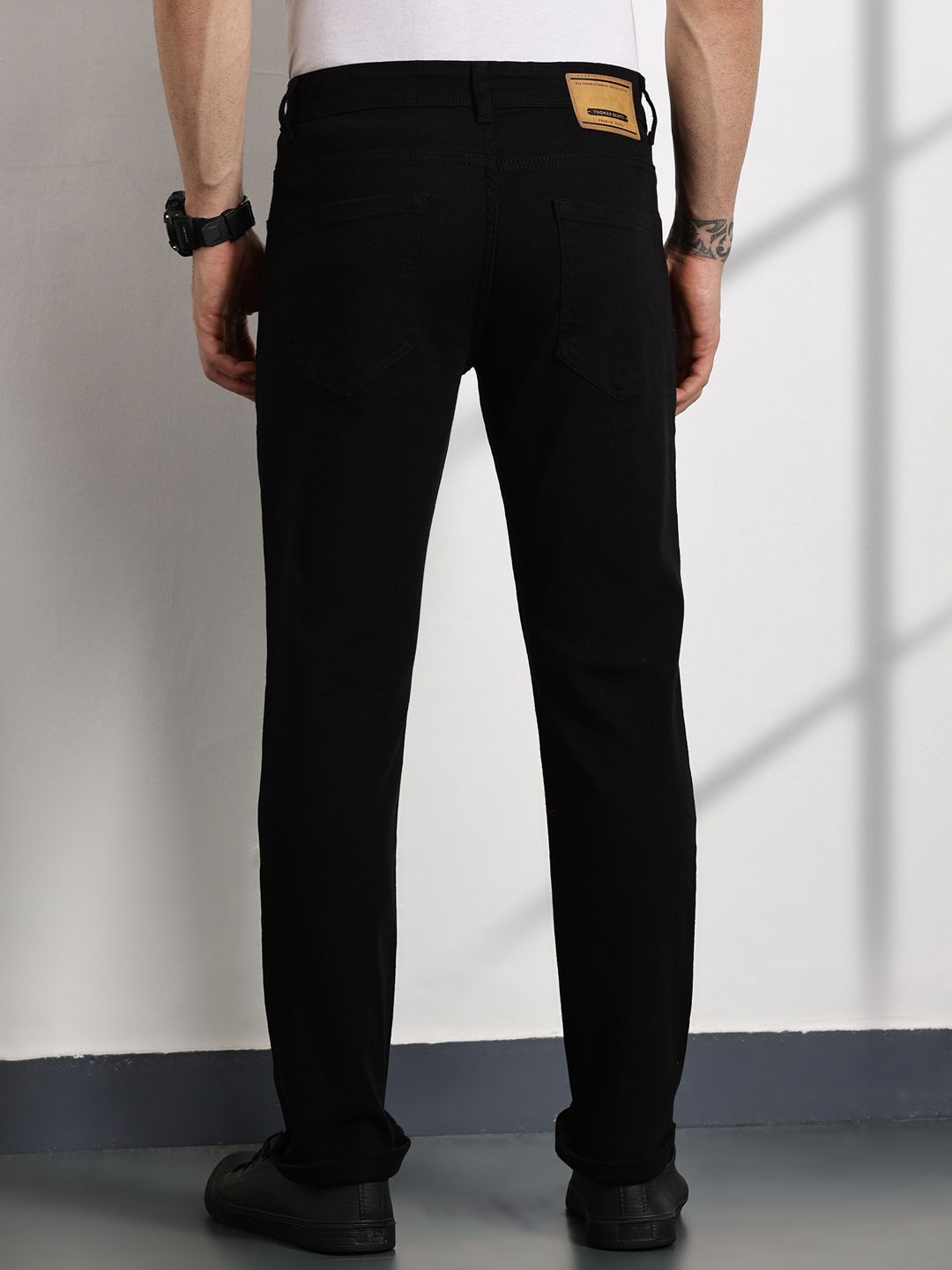 Thomas Scott Men Smart Slim Fit Mid-Rise Clean Look Jeans