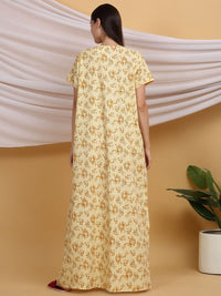Sweet Dreams Printed Pure Cotton Maxi Nightdress
