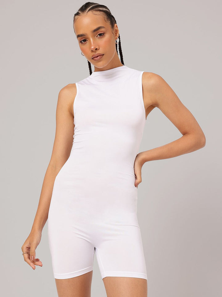 DressBerry Sleeveless Basic Playsuit