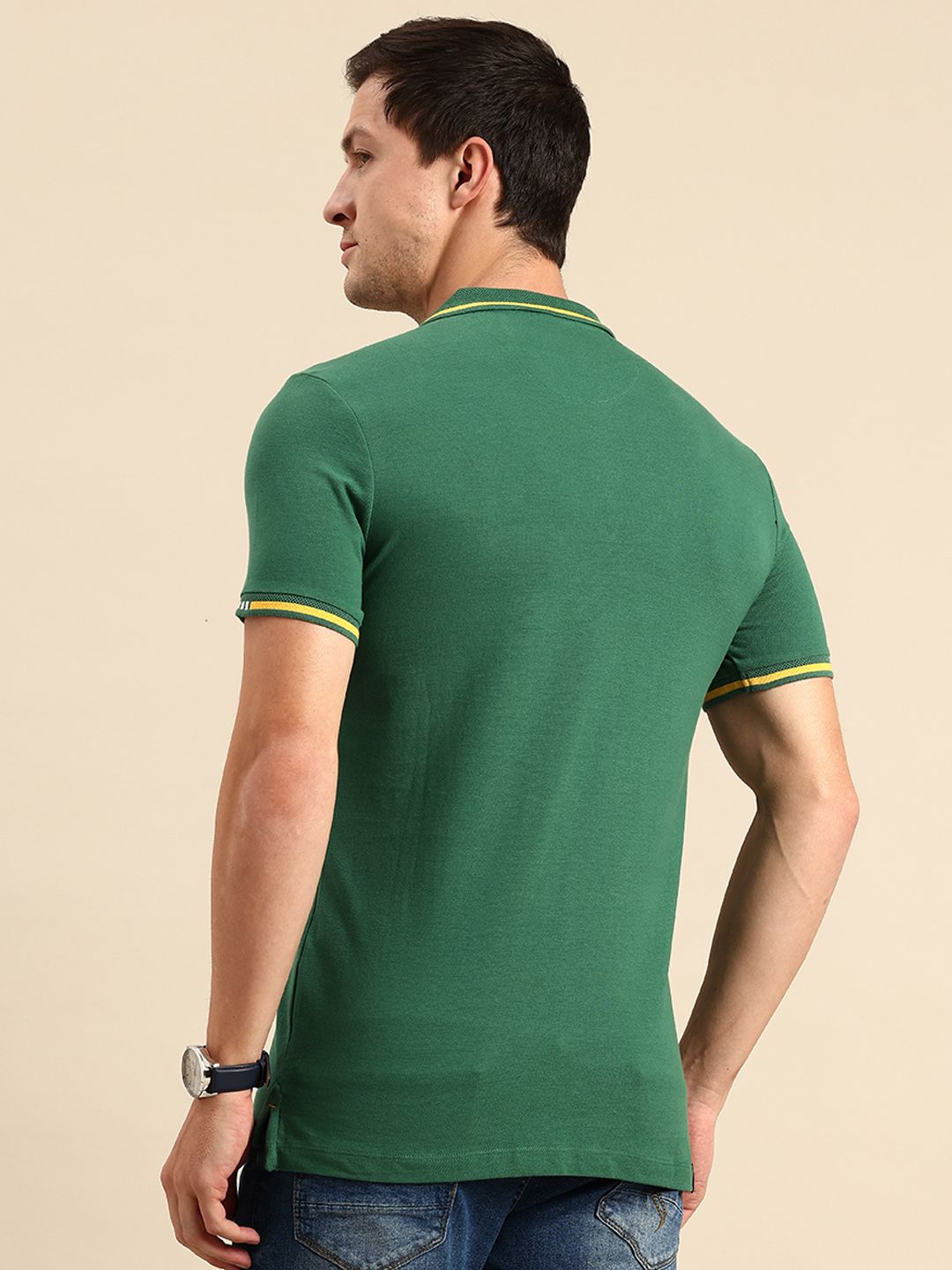 Being Human Polo Collar Pure Cotton T-shirt