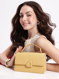 DressBerry Solid Structured Satchel