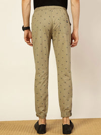 Thomas Scott Men Pure Cotton Printed Smart Slim Fit Easy Wash Jogger