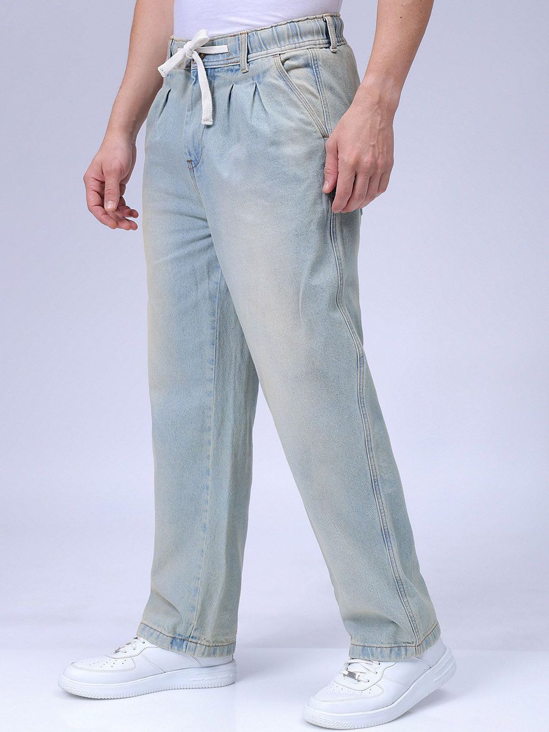 The Indian Garage Co Men Relaxed Fit Mid-Rise Pure Cotton