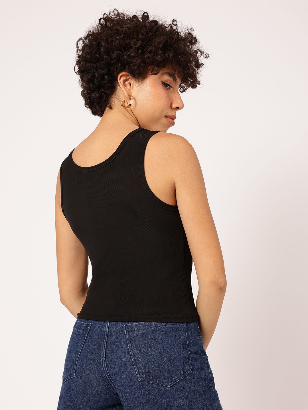 DressBerry Aloha Vibe Fitted Crop