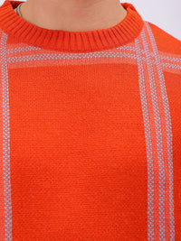 The Indian Garage Co Men Checked Pullover Sweater