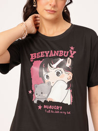 DressBerry Plushie Pals Graphic Grunge Tee