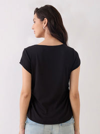 SPYKAR Women Pockets Slim Fit T-shirt