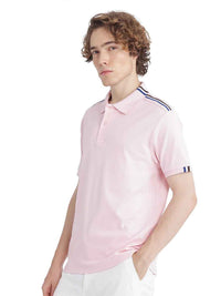 RARE RABBIT Men Polo Collar Applique T-shirt