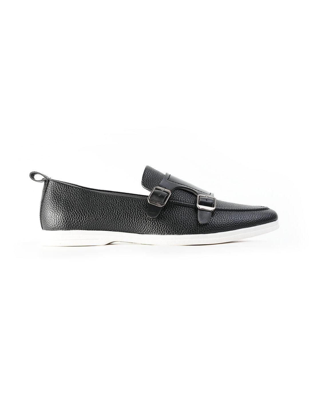 MONKSTORY Yacht Club Double Monk Slip-On - Hitam