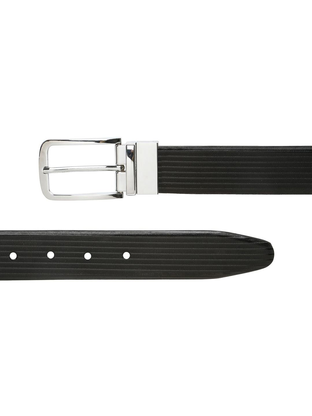 Teakwood Men Leathers Textured Tang Formal Belt