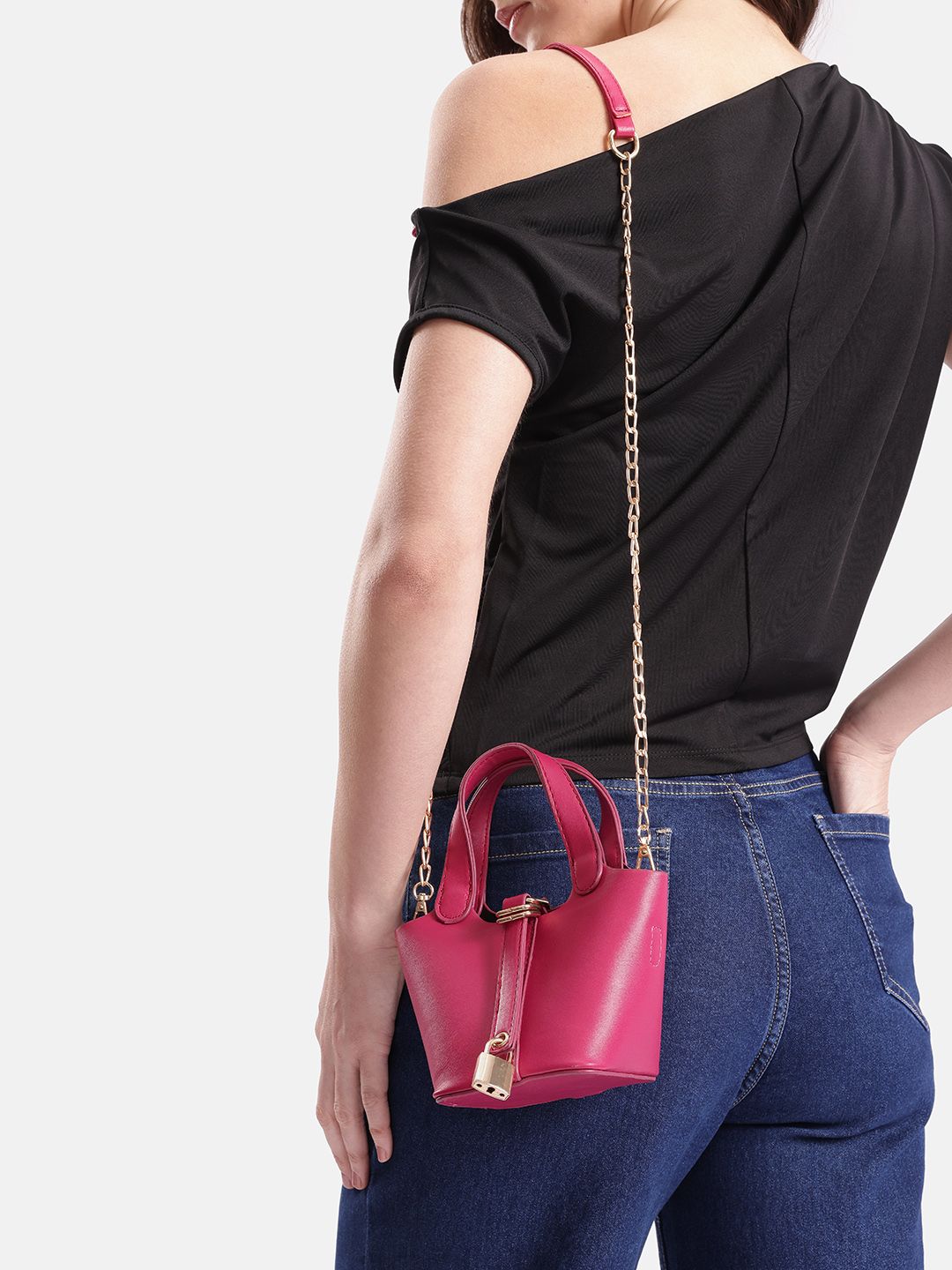 DressBerry Handheld Bag with Detachable Sling Strap