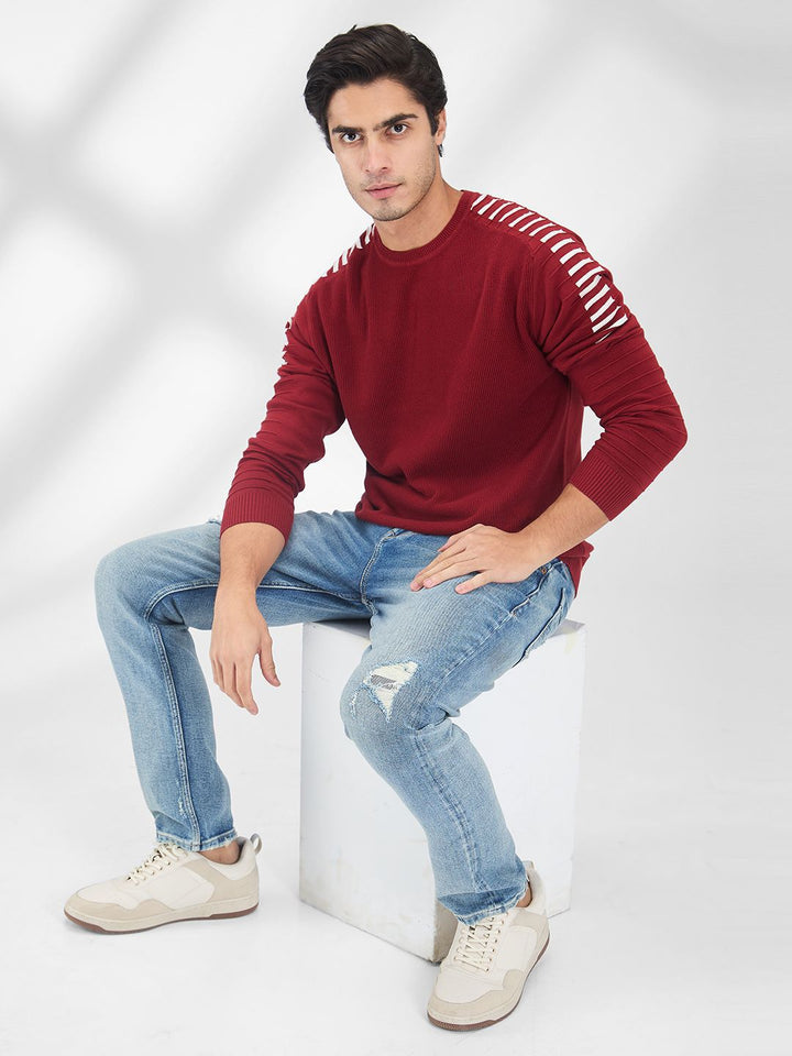 SPYKAR Men Striped Pullover