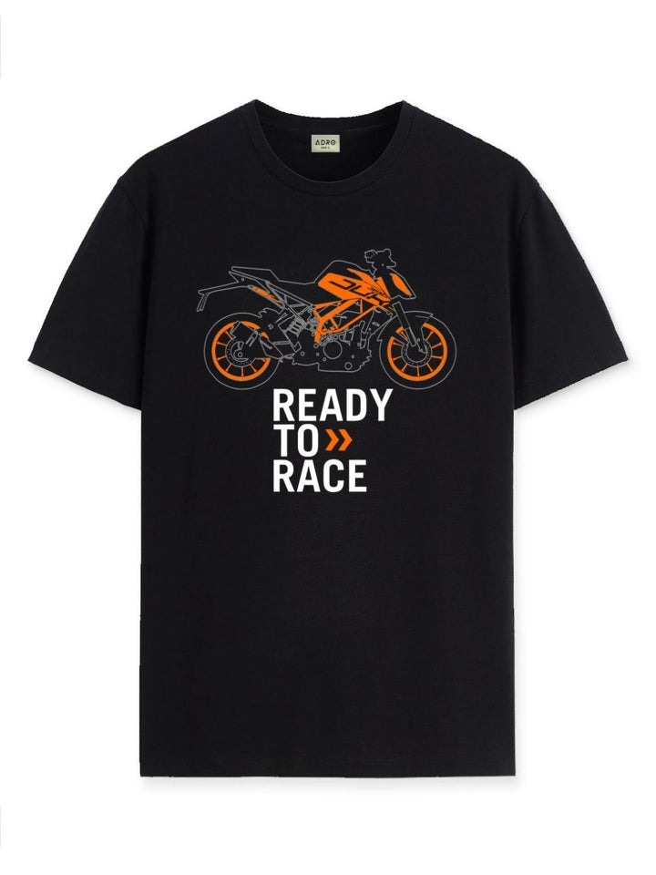 ADRO Men Graphic Printed Round Neck Cotton T-shirt