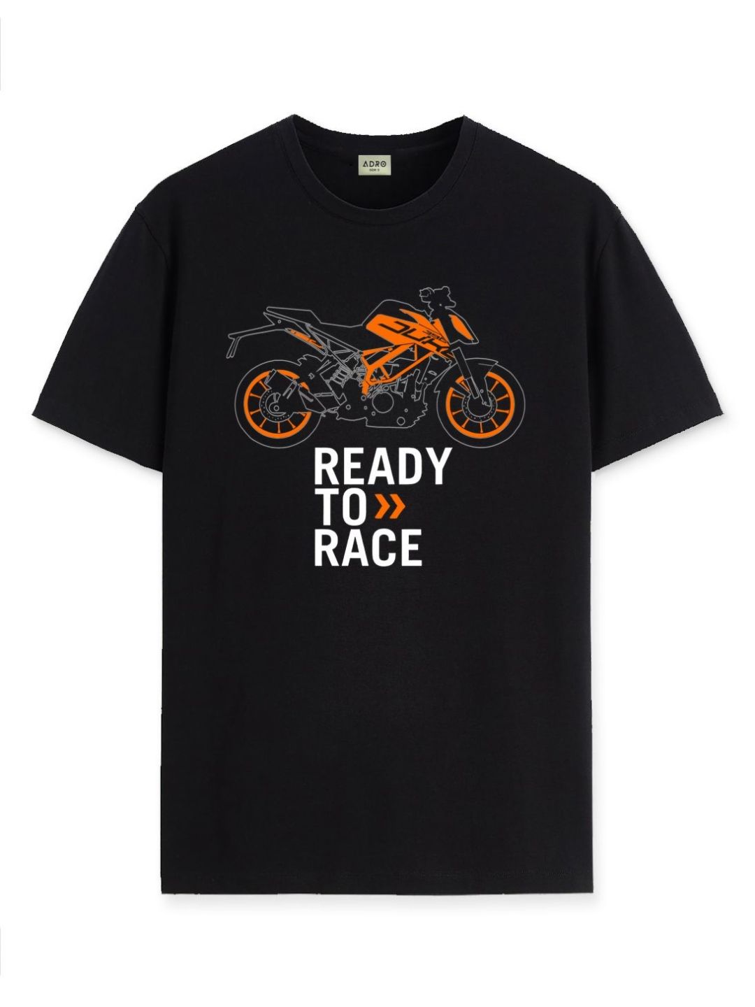 ADRO Men Graphic Printed Round Neck Cotton T-shirt