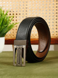 Teakwood Leathers Men Textured Leather Reversible Belt