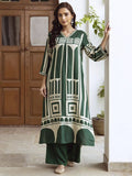 Indo Era Women Printed Regula Geometric A-Line Kurta with Palazzos