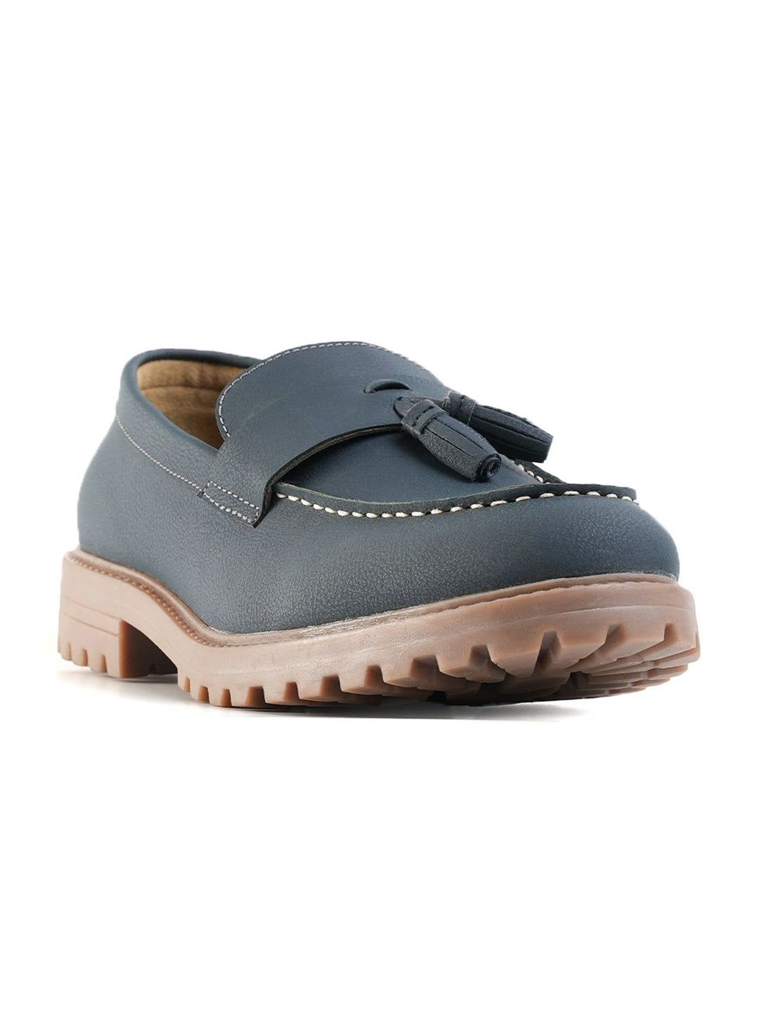 MONKSTORY Cosmopolitan Bold Tassel Loafers  - Blue