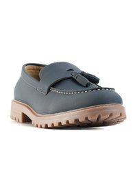 MONKSTORY Cosmopolitan Bold Tassel Loafers  - Blue