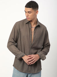 VASTRADO Men Classic Slim Fit Opaque Casual Shirt