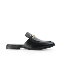 MONKSTORY Horsebit Classic Mules - Hitam