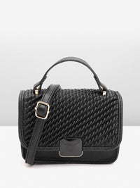 DressBerry Textured Structured Satchel