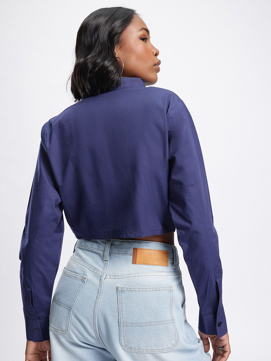 DressBerry Minimalist Majesty Boxy Crop Shirt