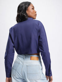 DressBerry Minimalist Majesty Boxy Crop Shirt