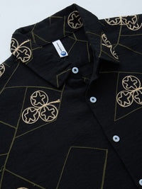 Thomas Scott Men Embroidered Regular Fit Casual Shirt