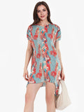 RAREISM Women Floral Printed A-Line Mini Dress