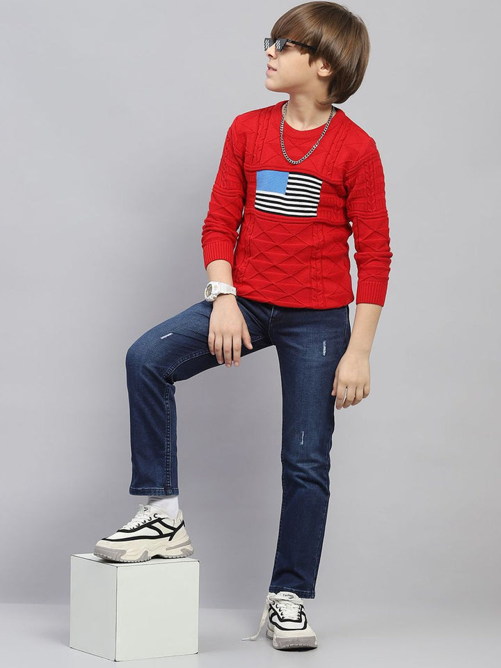 Monte Carlo Boys Round Neck Cotton Pullover