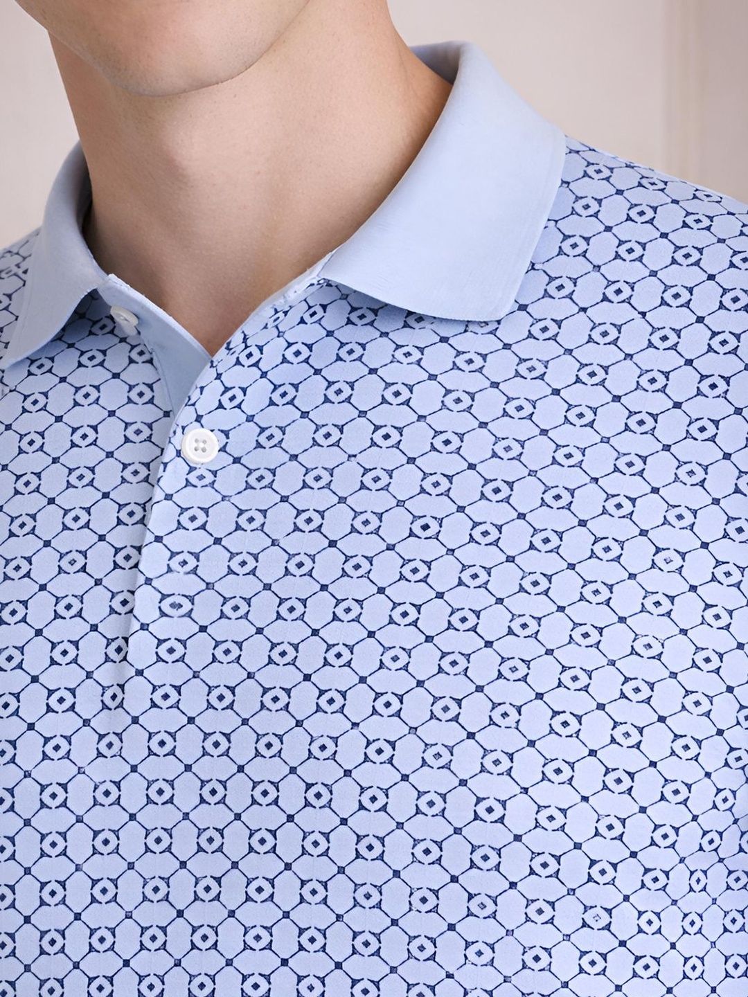 Baju-T Kolar Polo Bercetak ADRO Lelaki